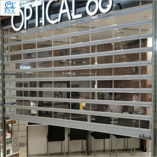 Double Reinforcement Electric Transparent Rolling Shutter Door