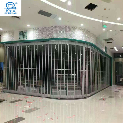 Commercial Security Aluminum Alloy Polycarbonate Folding Door
