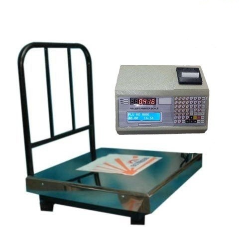 500X500 Label Printer Platform Scale-200Kg Capacity Range: 200 Kg