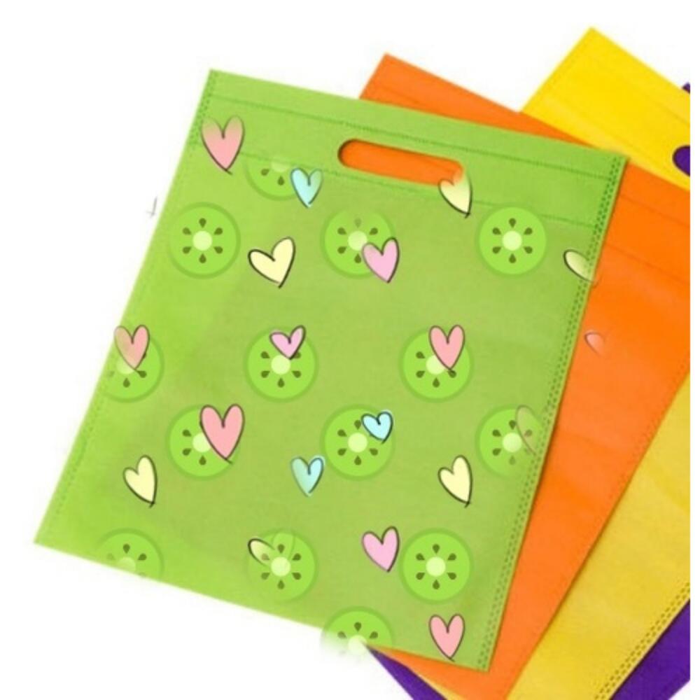 Printed Non Woven Handle Bags - Bag Size: 8*10