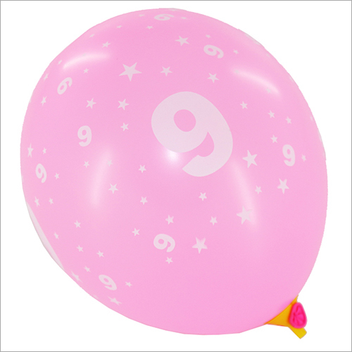 10 Inch Number Printed Balloons