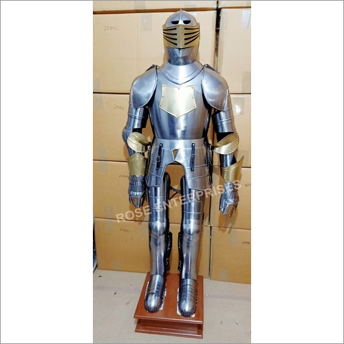 Spanish Dark Wearable Halloween Medieval Full Suits Of Armor Length: 6 Foot (Ft)
