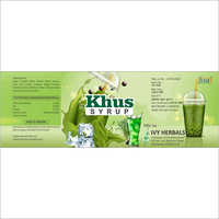 Khus Syrup - Glass Bottle, 200ml | Cooling Effect, Instant Energy, Natural Ingredients, Pleasant Aroma