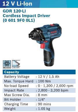 12 V Li-Lon Cordless Impact Driver