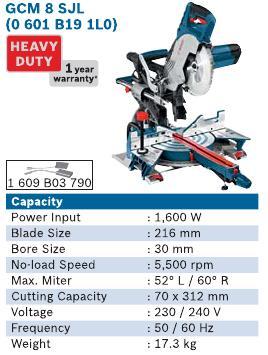 1600 Watt Slide Mitre Saw