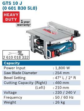 1800 Watt Table Saw