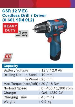 3.6 V Li-Lon Cordless Drill & Driver