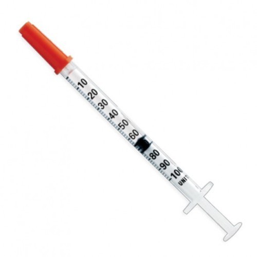 Insulin syrings with needle
