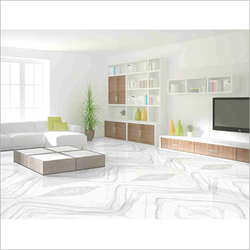 Carrara Satin Glazed Porcelain Floor Tiles