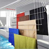 Single Rod Hanger - Stainless Steel, 8 Feet Length, Silver Color | Space-saving Design, Durable For Home And Hostel Use