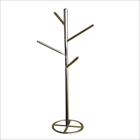 Silver Coat Hanger Stand