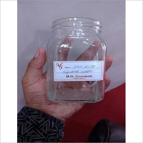 500 gm Square Honey Jar - Glass, 500 gm Capacity | Leak Proof Design, Convenient Pouring, Hygienic Storage for Extended Freshness