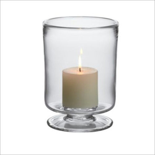 Transparent Glass Hurricane Lamp - Premium Quality Glass Perfect for Home Decor | Smoke-Free Relaxation Unbreakable and Crack Resistant