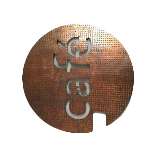 Copper Sign Board Laser Cut Design