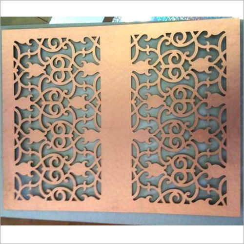 Rectangle Copper Jali Laser Cut Design