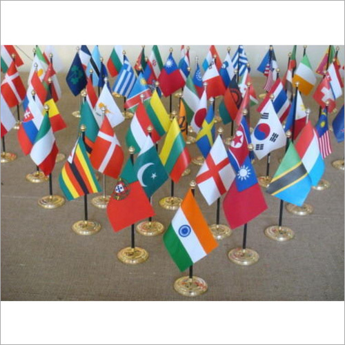 Polyester Miniature National Table Flags