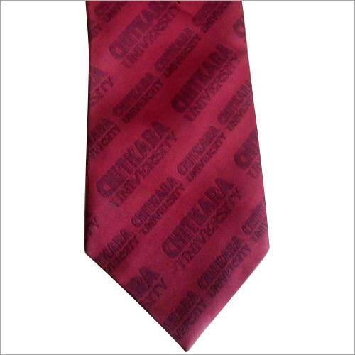 Mens Designer Tie - Polyester Fabric, Full Size, Pink Color | Printed Pattern, Stylish Neck Tie for All Seasons