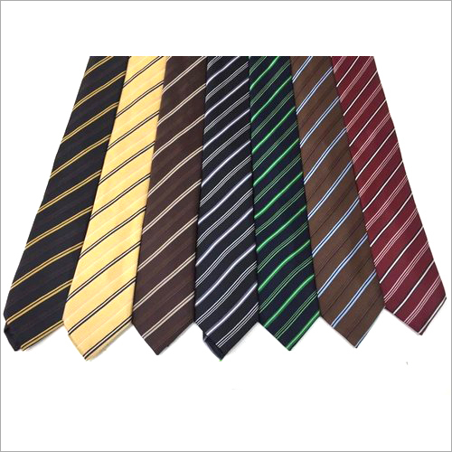 Mens Striped Ties - Polyester Fabric, Full Size, Available in Different Colors | Neck Ties for All Seasons, Dry Clean Only, Box Packaging