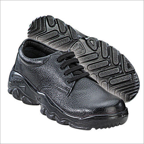 Black Action Milano Leather Safety Shoes