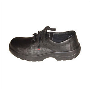 Action Milano Leather Black Safety Shoes