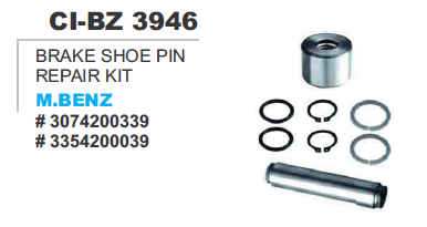 Brake Shoe PIN Repair kit  M Benz Truck