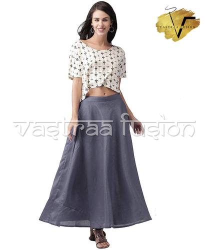 LADIES DESIGNER CHANDERI SKIRTS