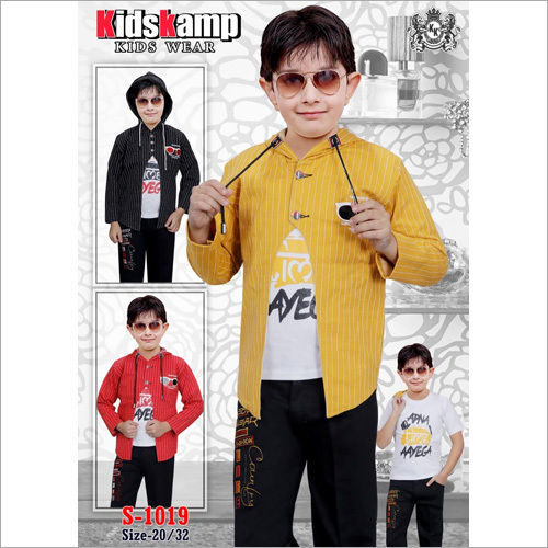 T shirt with 2025 jacket for boys