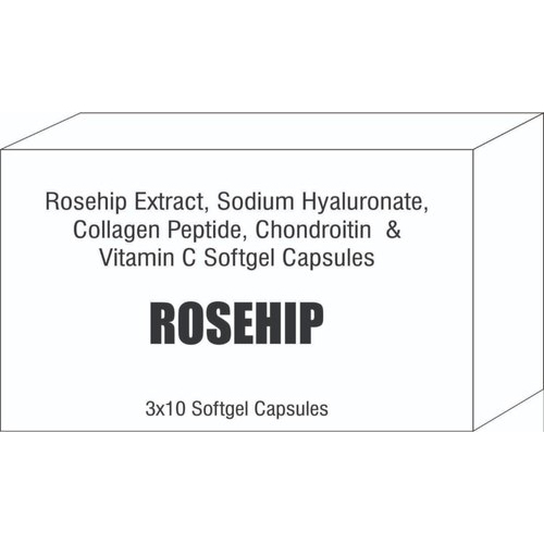 Rosehip Extract, Collagen Peptide With Vitamin C Softgel Capsules