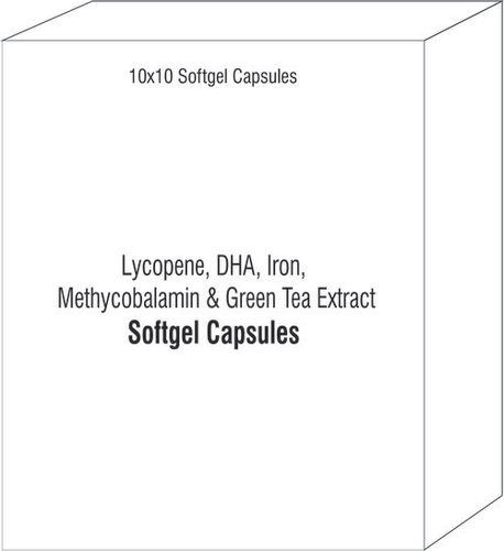 Softgel Capsules Of Lycopene Dha Iron Methycobalamin Green Tea Extract