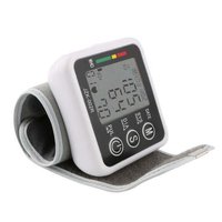 Sphygmomanometer Electronic - Abs Plastic, 13x8x3 Cm, White With Grey, Digital Lcd, Auto Inflation, Memory Storage