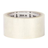 Plain Bopp Tape - Bopp Material, 30-80 Micron Thickness, Transparent Color, 30-300 Meter Length | Single-sided, Pressure Sensitive Adhesive For Carton Sealing