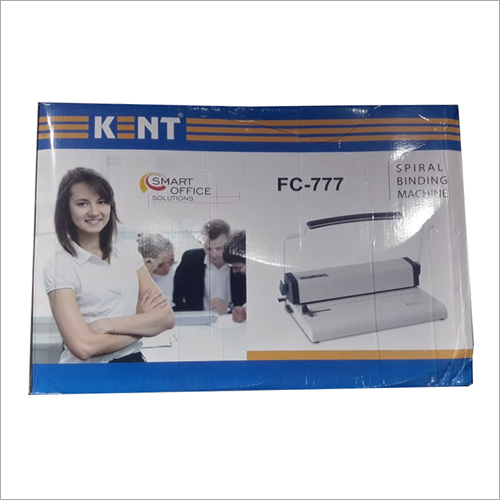 FC-777 Kent Spiral Binding Machine - Metal 18 Sheets Capacity | Manual Operation Portable Design Adjustable Margin Settings