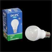5 W Bulb - Plastic, 10x5x5 cm, Cool White Color, 5000-6500 K | Low Power Consumption, Energy Saving, 2-Year Warranty, Versatile Fit in Lamps