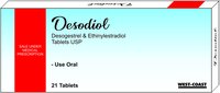 Desogestrel & Ethinyl Estradiol Tablets Usp Cas No: -