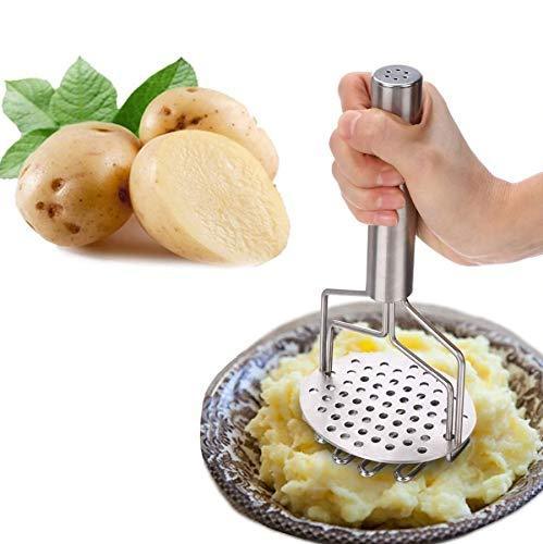 Silver Stainless Steel Hand Masher (Mash For Dal Vegetable/Potato/Baby Food/Pav Bhaji)
