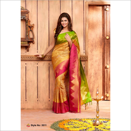 Multicolor Fancy Kota Silk Saree