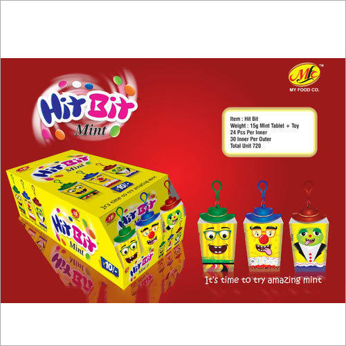 Hit Bit Mint Toy Candy Fat Contains (%): Nil Percentage ( % )