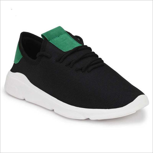 Fabric Black Sports Shoes