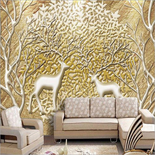 PVC Living Room Wallpaper, Shape: Horizontal at Rs 1500/roll in Kathaura |  ID: 18951785797