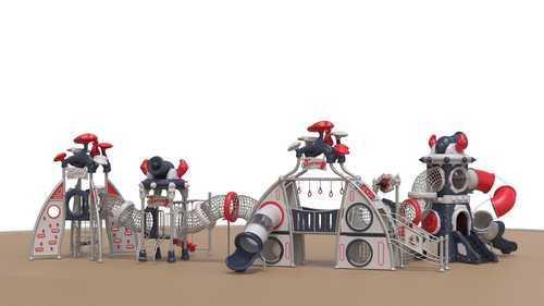 Lldpe.Pvc Leather And Galvanized Steel Tube Frame Kids Outdoor Playground