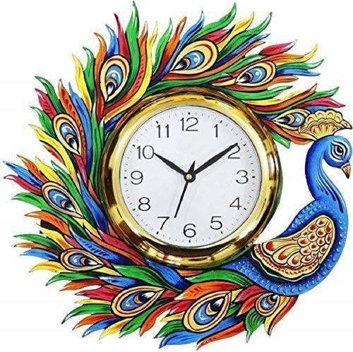 Multicolor Wall Wooden Clock