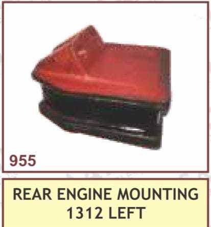 Rear Engine Mounting 1312 Left - Material: Rubber