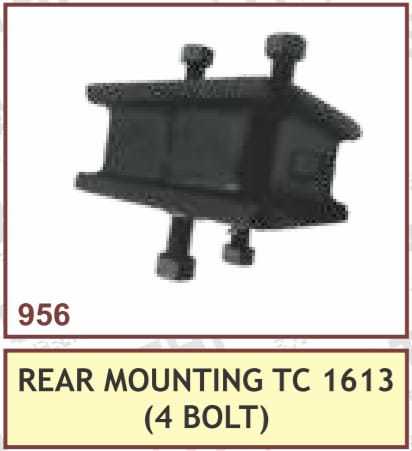Rear Mounting Tc 1613 (4 Bolt) - Material: Rubber