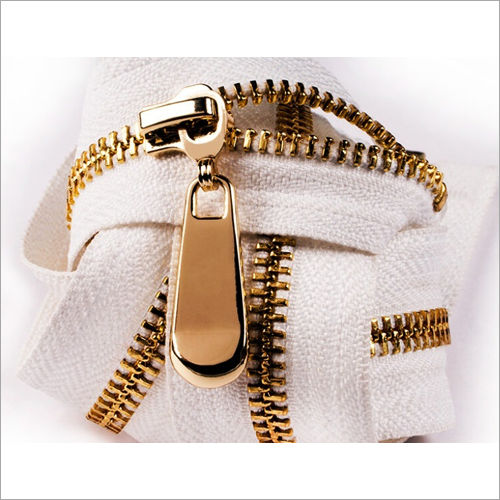 Golden Brass Zipper Length: 3 To 30 Inch (In)