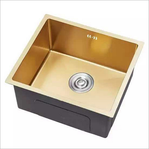 Golden Matt Nano Technology Stainless Steel Single Bowl Sink