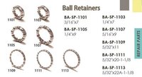 Bottom Bracket Ball Retainers - Steel, Various Sizes, Silver | Rustproof, Abrasion-resistant, Durable, Efficient, Hassle-free