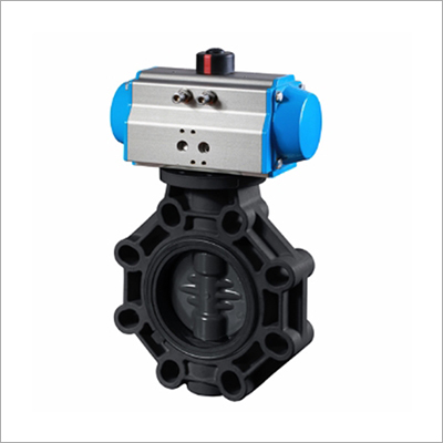 Plastic Upvc Pneumatic Butterfly Valve