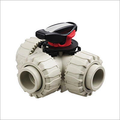 Plastic Pph 3 Way Ball Valve