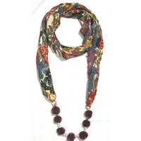Neck Printed Scarves - Cotton Blend, 50x90 Cm | Custom Sizes, Colors, Prints, Daily Use, Oem & Wholesale