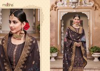 Crepe Embroidered Suits